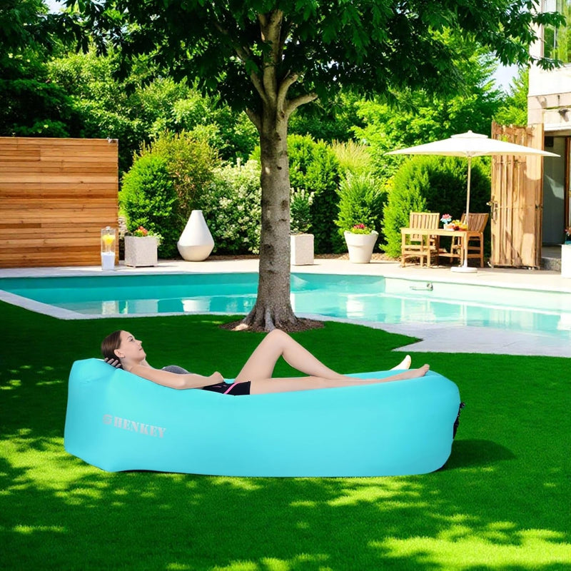 SHENKEY Aufblasbares Sofa,Luftsofa-Hängematte mit Wasserdichtem und Auslaufsicherem Design - Perfekt