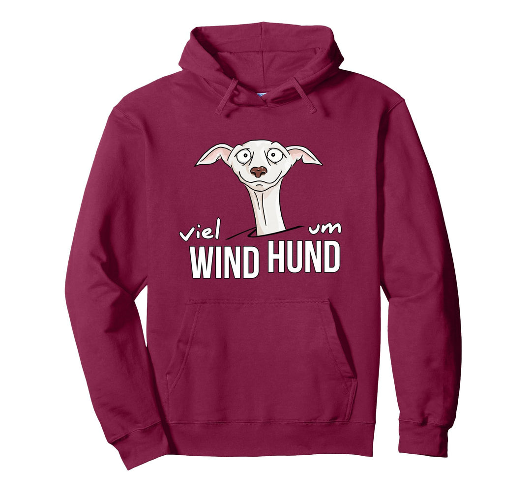 Viel Wind um Hund | Pure Leidenschaft Für Windhund Pullover Hoodie