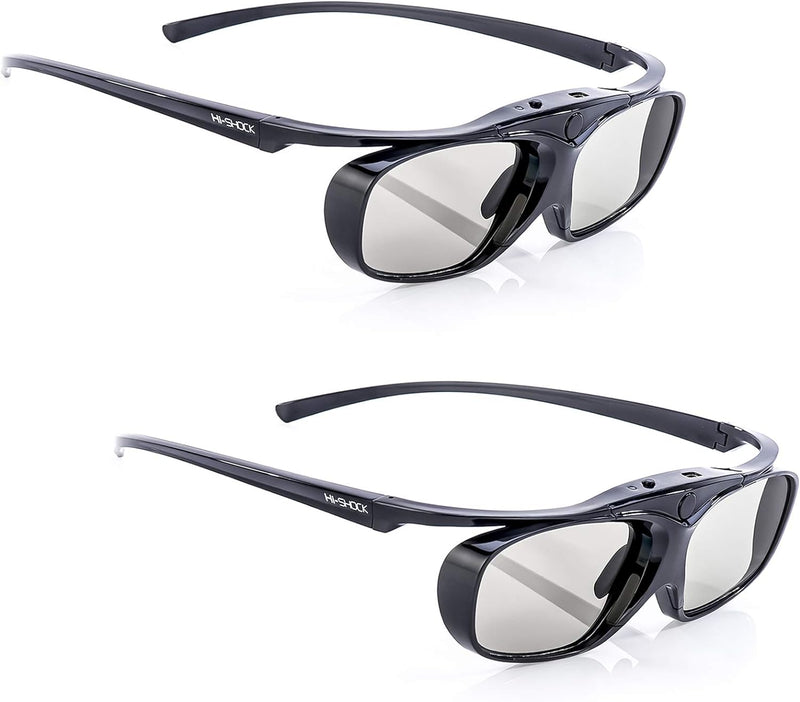 Hi-SHOCK 2X BT Pro Black Heaven | Aktive 3D Brille für 3D TV von Sony, Samsung, Panasonic | komp. zu