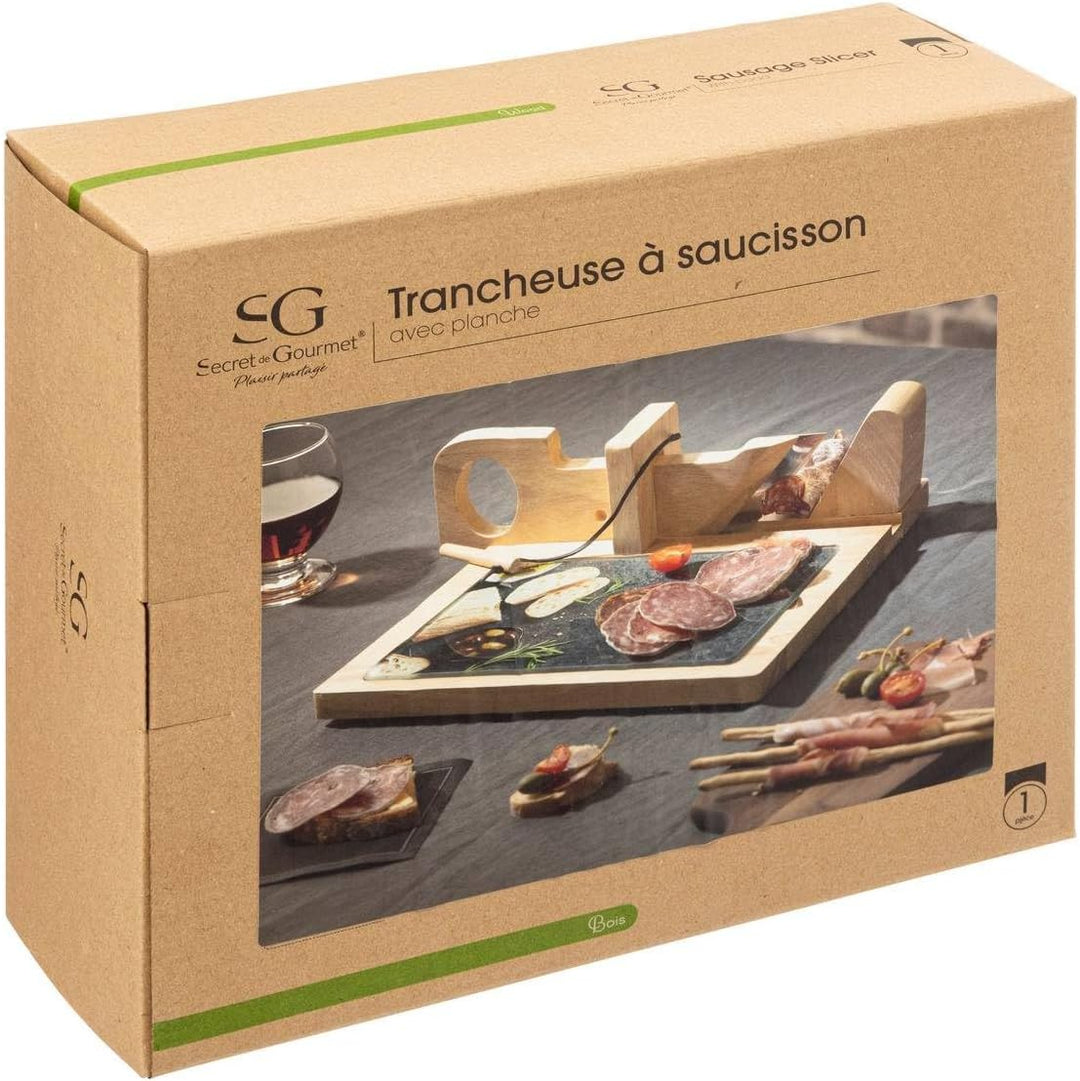 Secret de Gourmet - Fleischschneider - Mit Holzbrett