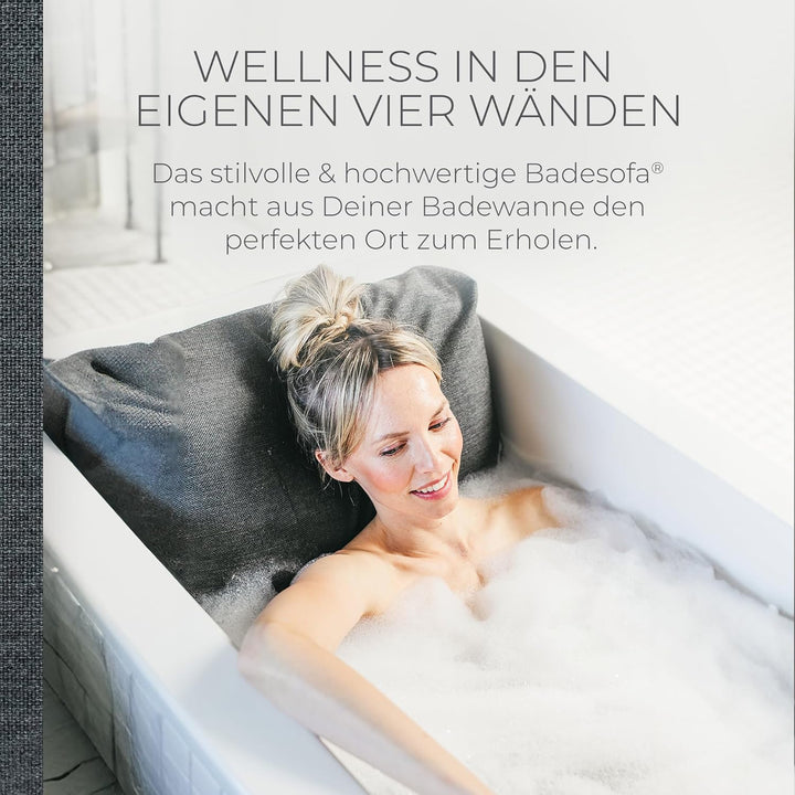 BADESOFA® Badewannen-Kissen S | Premium-Qualität | Bequemes Wannen-Kissen | Schnelltrocknend | Made