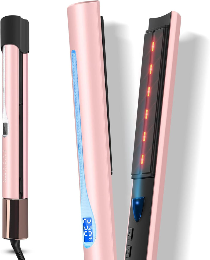 Infrarot-Ionen Haarglätter, PARWIN PRO BEAUTY 2 IN 1 Glätteisen Locken und Glätten, Infrarot- und Io