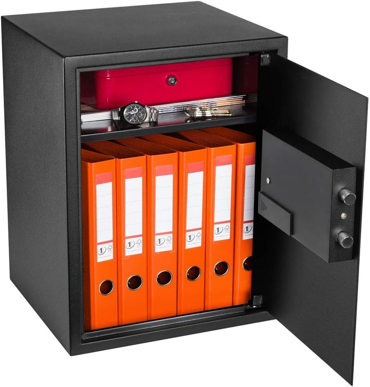 Homesafe HV50E Tresor Safe mit Schlüssel Elektronischem Möbeltresor, Dokumententresor, Elektronische