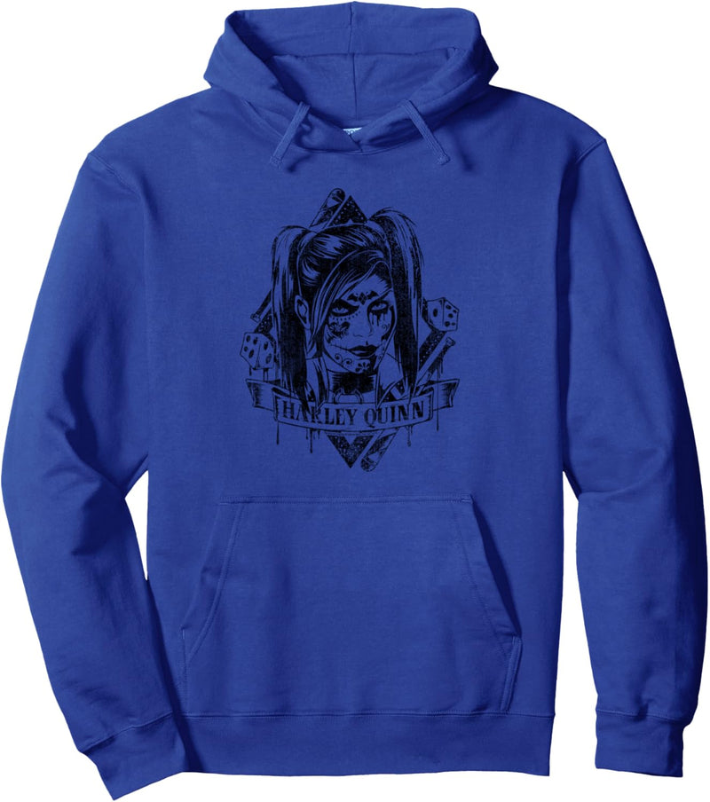 Batman: Arkham Knight Harley Quinn Diamond Pullover Hoodie