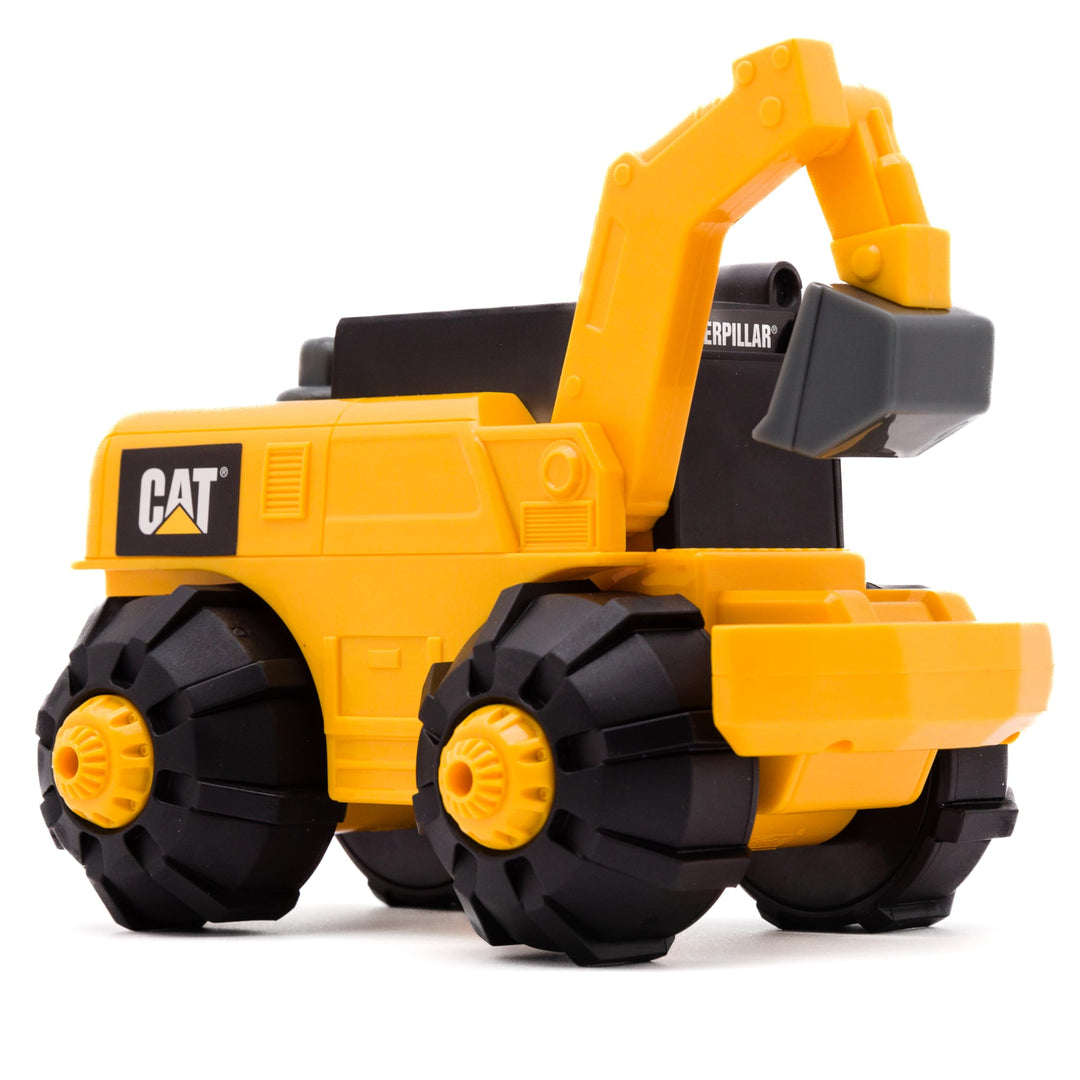CatToysOfficial Unstoppable Movers Excavator Large Bagger Yellow, Large Bagger Yellow