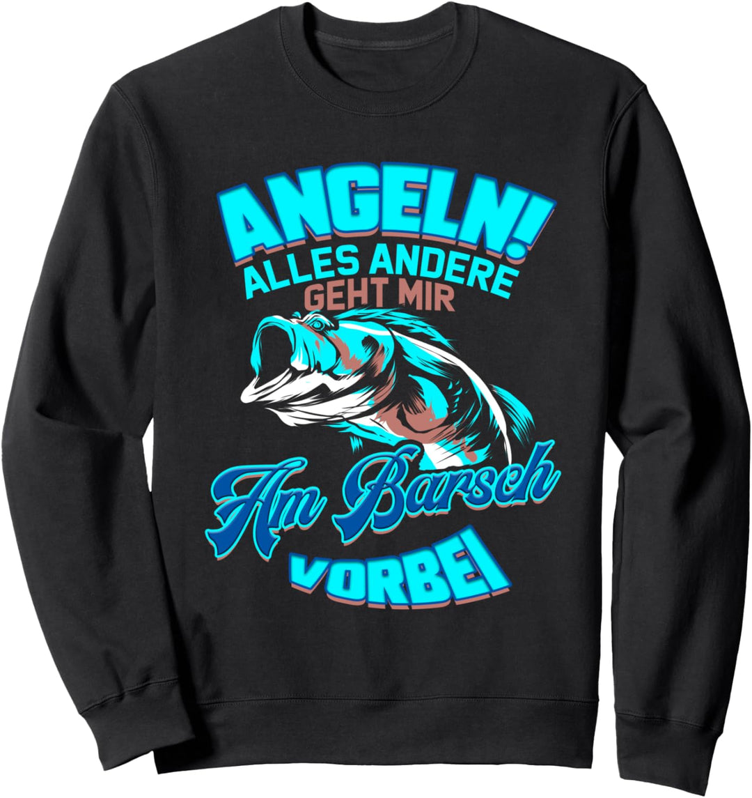 Lustiges Barsch Angler Geschenk für Fischer zum Angeln Sweatshirt