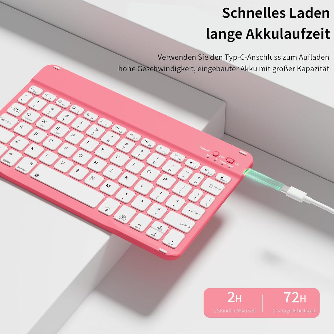 Tastatur Hülle für iPad Air 11 Zoll 2026/2025/2024, iPad Air 10.9 Zoll 2022/2020 5./4. Gen, Magnetis