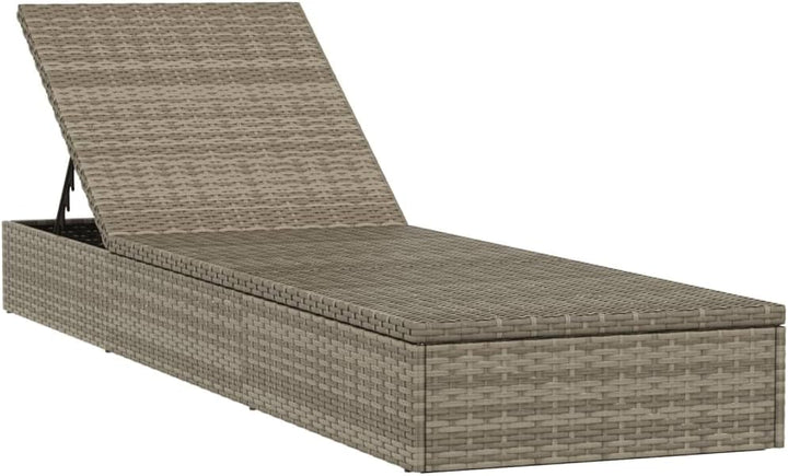 vidaXL Sonnenliege 2 STK., Gartenliege Verstellbare Sitzfläche, Liegestuhl Liege mit Tisch, Relaxlie