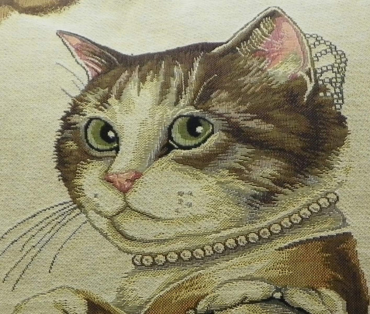 Mars & More Gobelin Kissen Katze gräfin 45x45cm