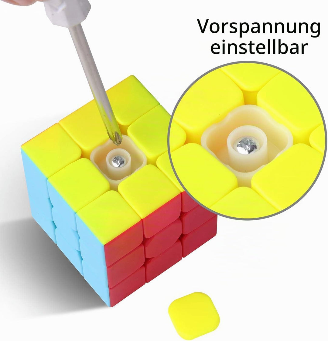ROXENDA Speed Zauberwürfel Set, 2x2 3x3 4x4 Pyramide Dodekaeder Würfel Magischer Cube Sammlung für K