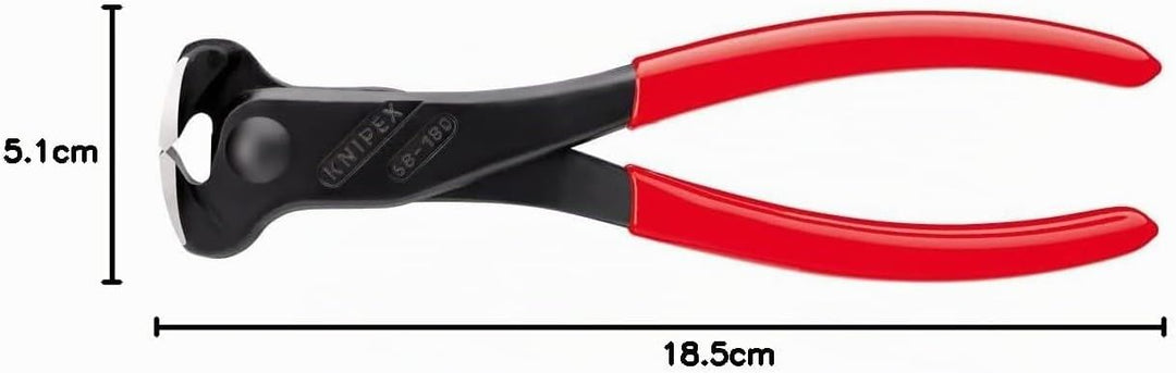 Knipex Vornschneider schwarz atramentiert, mit Kunststoff überzogen 180 mm 68 01 180 EAN 180 mm mit