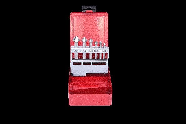 KS Tools 336.0406 HSS Kegel- und Entgratsenker-Satz, Stahlblechkassette 6-tlg.