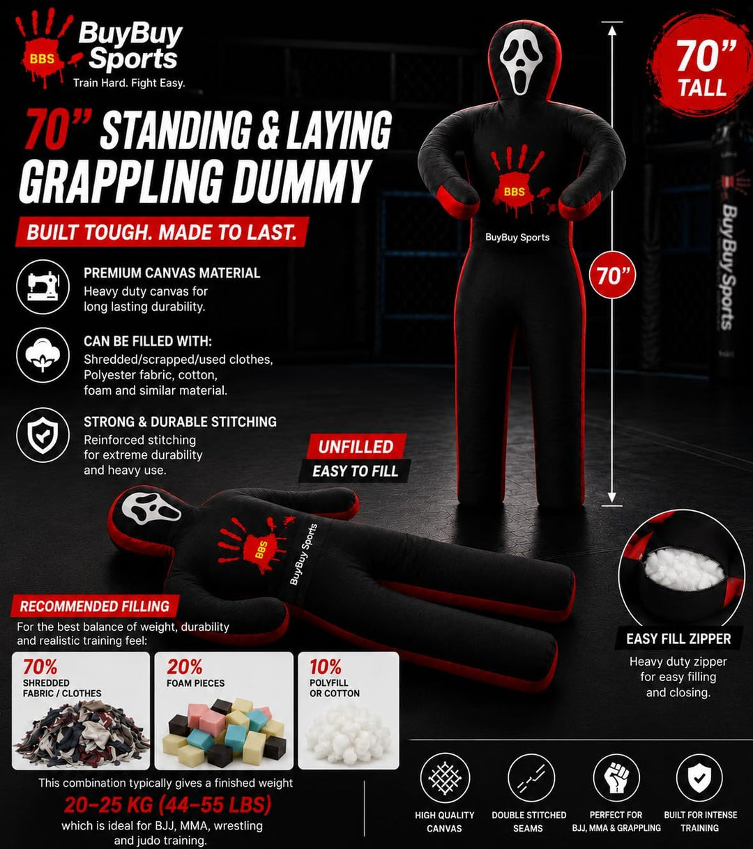 KaufenKaufen Sport MMA Training, Brazilian Jiu Jitsu, BJJ Bag, Judo Kampfsport und Fitnesstraining,