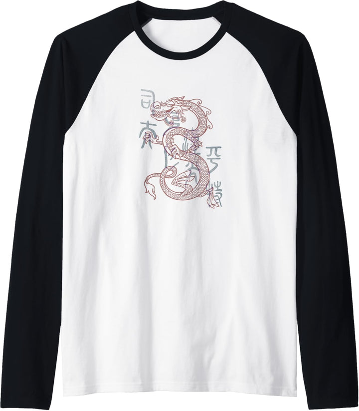 Disney Mulan Mushu Dragon Sketch Raglan