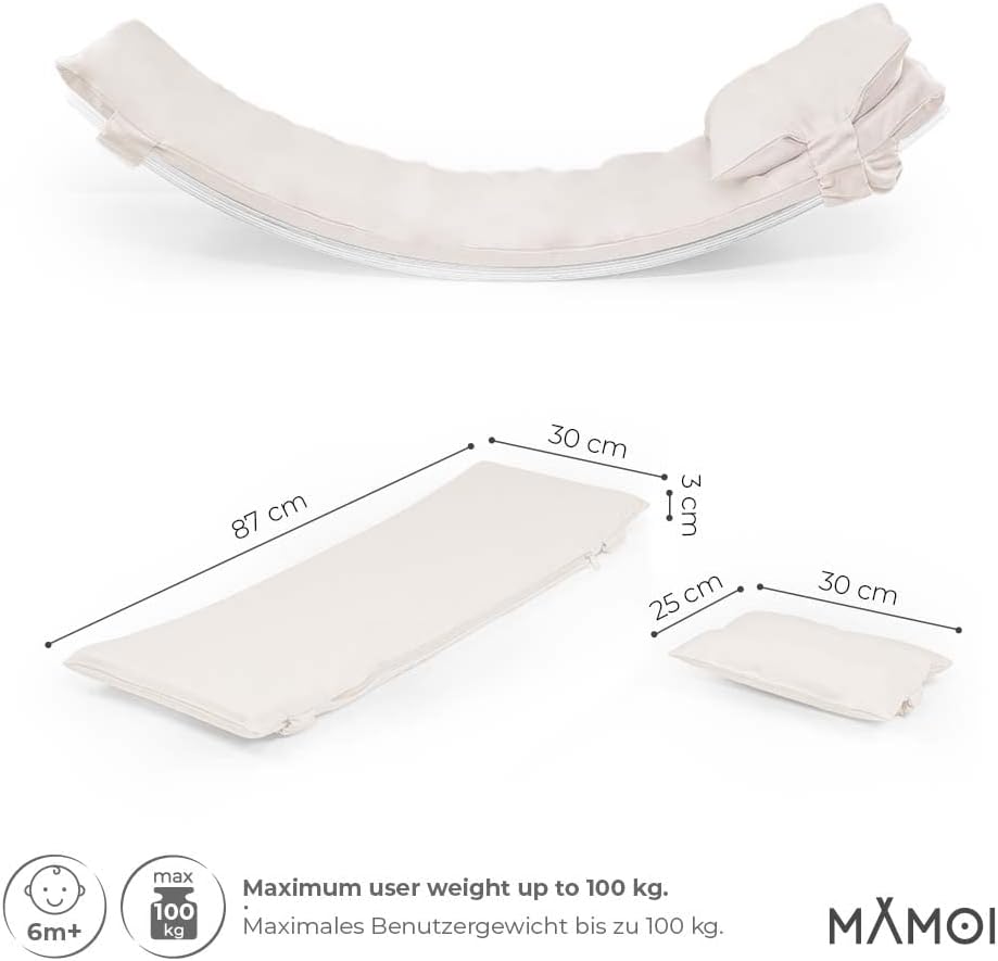 MAMOI® Matte für Balance Board Kinder, Kissen für Balance Board wippe, Balancieren und Gleichgewicht