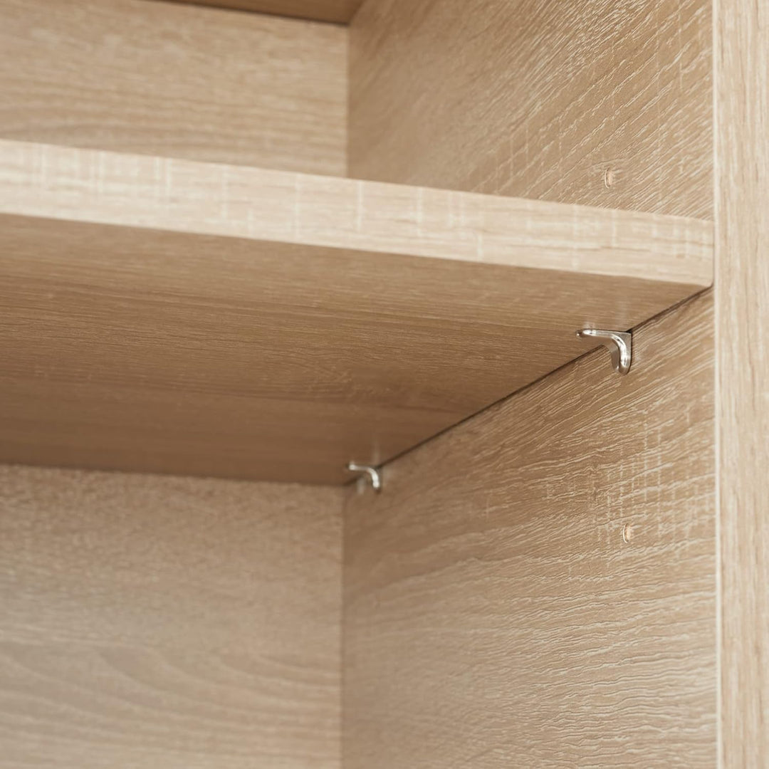 tectake Sideboard mit 3 Fächern und Schrankfach, 71 x 32 x 82 cm, Industrie-Design, Holz Kommode für
