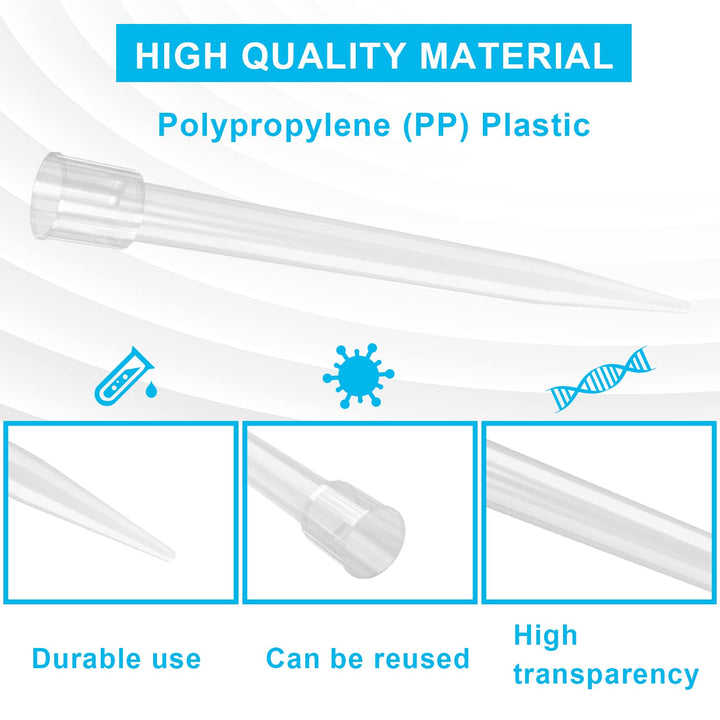 ONiLAB Pipettenspitzen 5000 UL/5mL 100 PCS Labor Universal Kunststoff Flüssige Pipettenspitzen Polyp