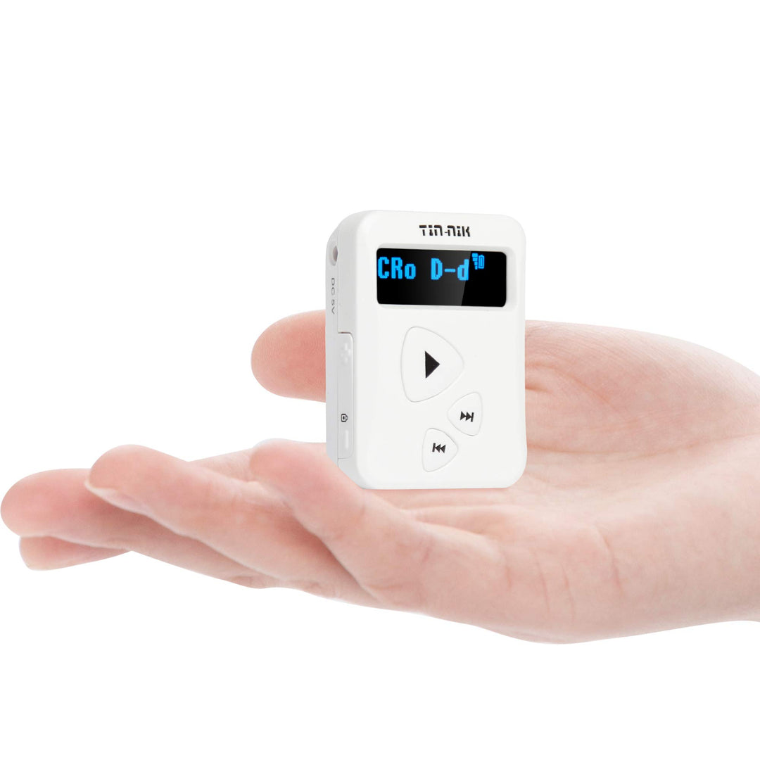 Tin- Nik DAB-398WS tragbares DAB/DAB+/UKW-Radio, digitales Taschen-RDS UKW-Mini-Radio mit wiederaufl