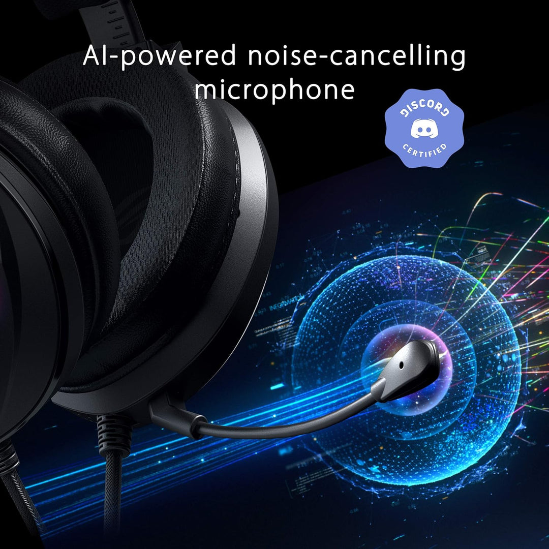 ASUS ROG Theta 7.1 USB-C Gaming Headset (7.1 Surround Sound, KI-Geräuschunterdrückung, PC, PS4, Nint