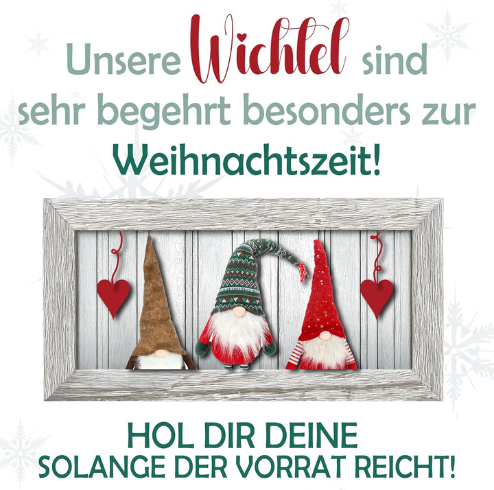 CREOLOGIC XXL-Wichtel Figur 130 cm · Wichtel Teleskopbeine · Weihnachtsdekoration Wichtel · Nordic W