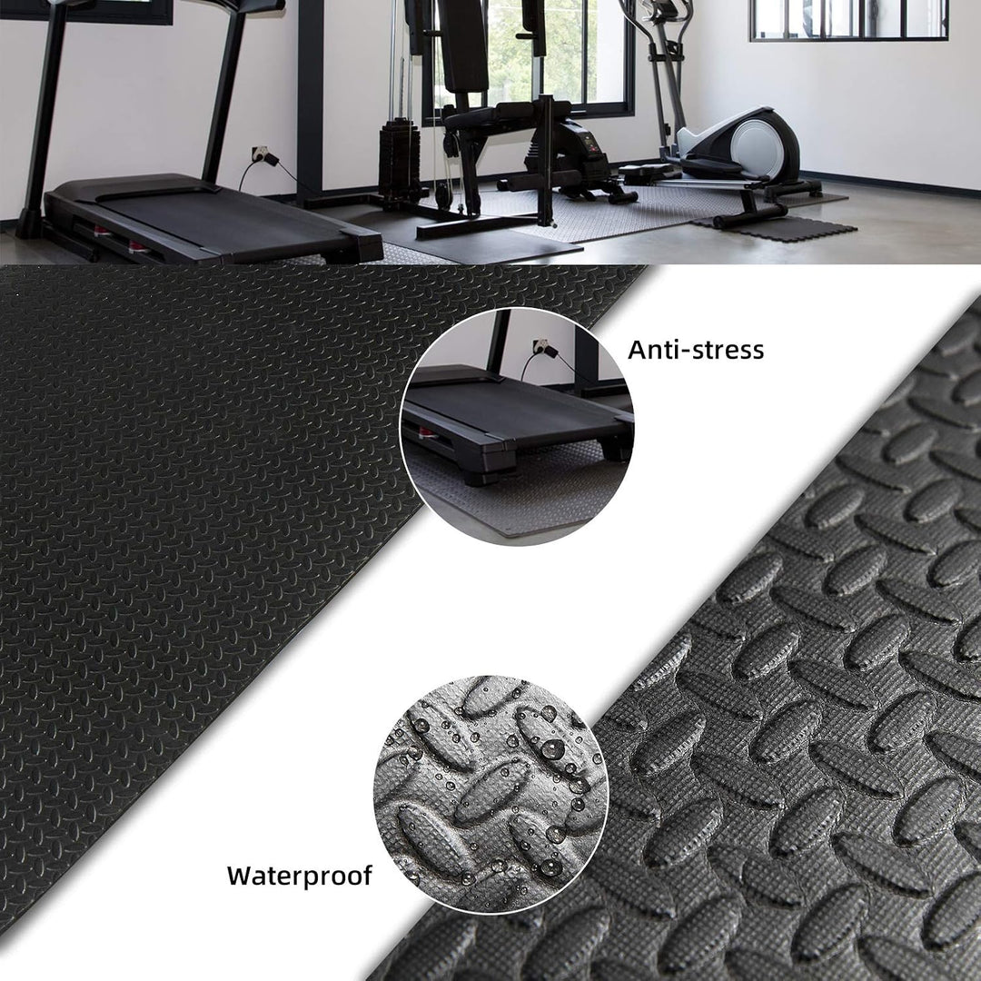 CCLIFE Bodenschutzmatte Fitness Fitnessgerät Unterlegmatte Rutschfeste, EVA-Matte 118x58x0,7cm