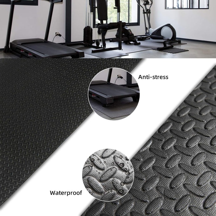 CCLIFE Bodenschutzmatte Fitness Fitnessgerät Unterlegmatte Rutschfeste, EVA-Matte 118x58x0,7cm