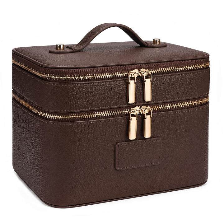 Kosmetiktasche,Kosmetiktasche Damen,Kosmetiktasche Mit Grossem Fassungsvermögen und Zwei Ebenen,Reis