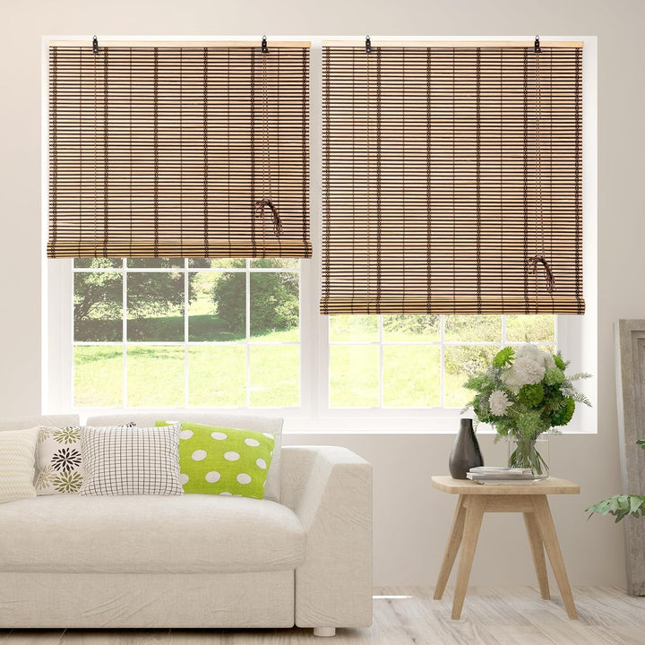 Cy.curtain bright Bambusrollo Bambus Rollo Sonnenschutz und Sichtschutz Rollo,für Fenster und Braun