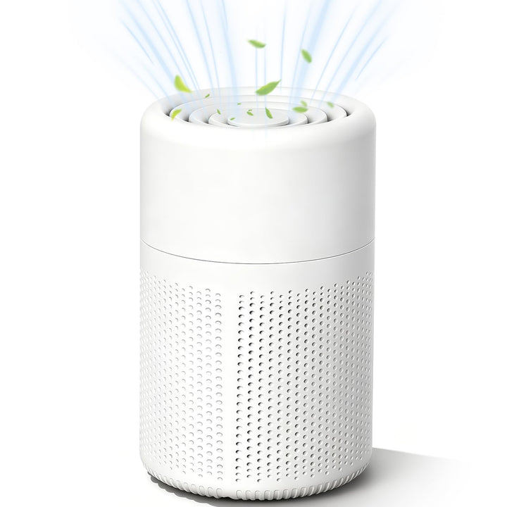 Luftreiniger Allergiker, mit H13 HEPA Filter, 37dB Ultra Leise, Air Purifier gegen Rauch, Tierhaare,