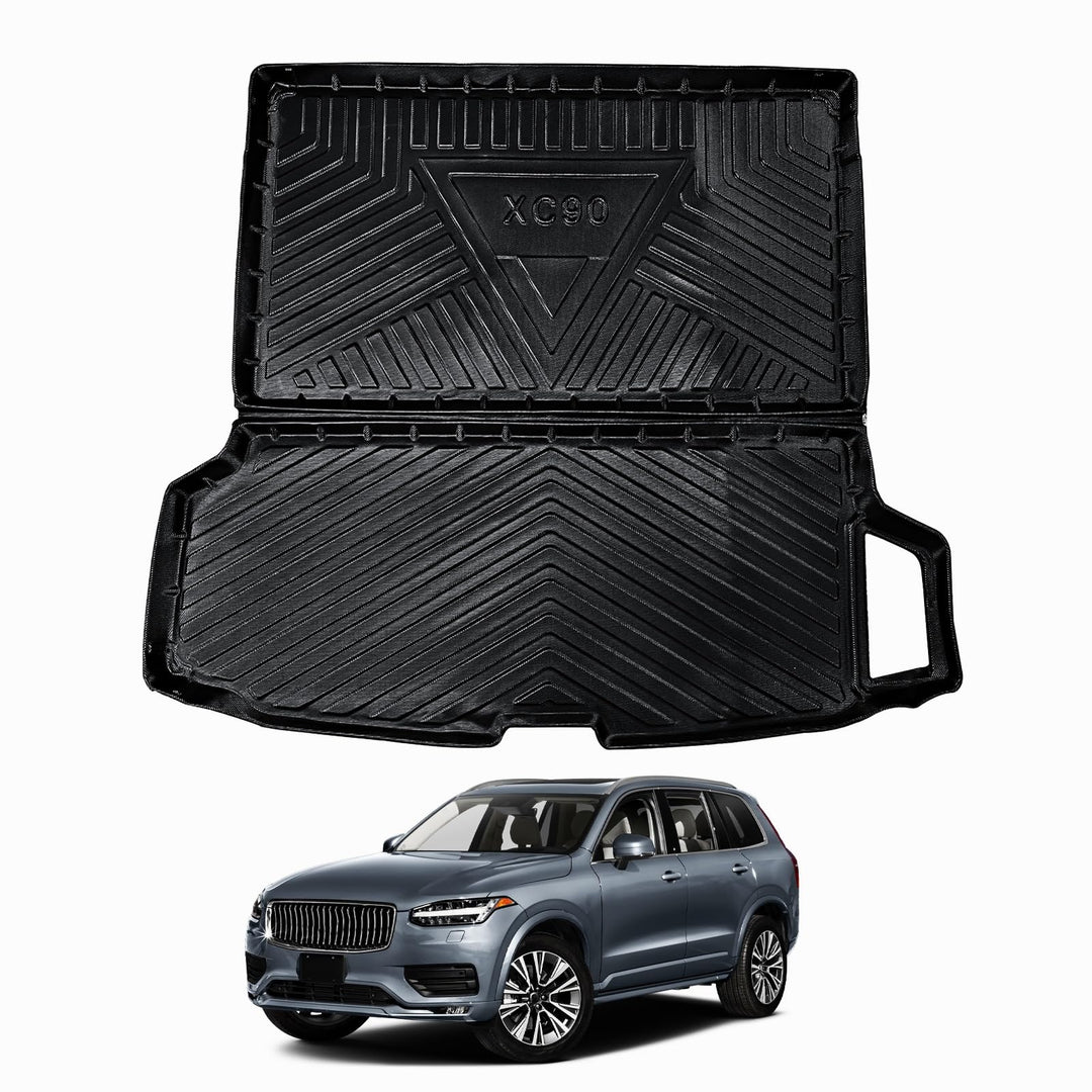 ECOZEN kofferraumwanne für Volvo XC90 2015-2026 TPE Allwetter Kofferraumwanne Original 3D-Scan 3-lag