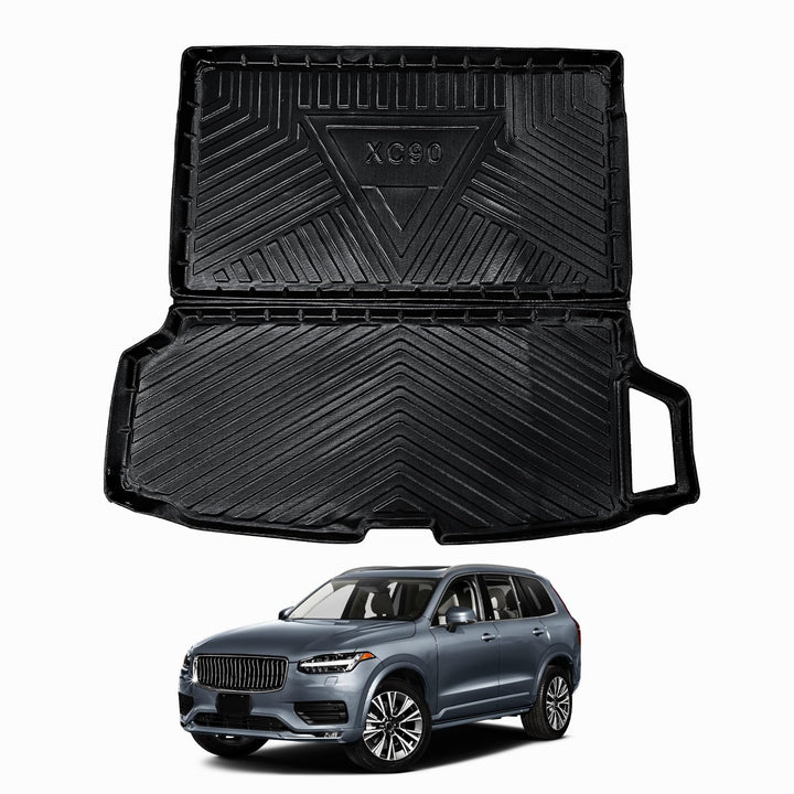 ECOZEN kofferraumwanne für Volvo XC90 2015-2026 TPE Allwetter Kofferraumwanne Original 3D-Scan 3-lag