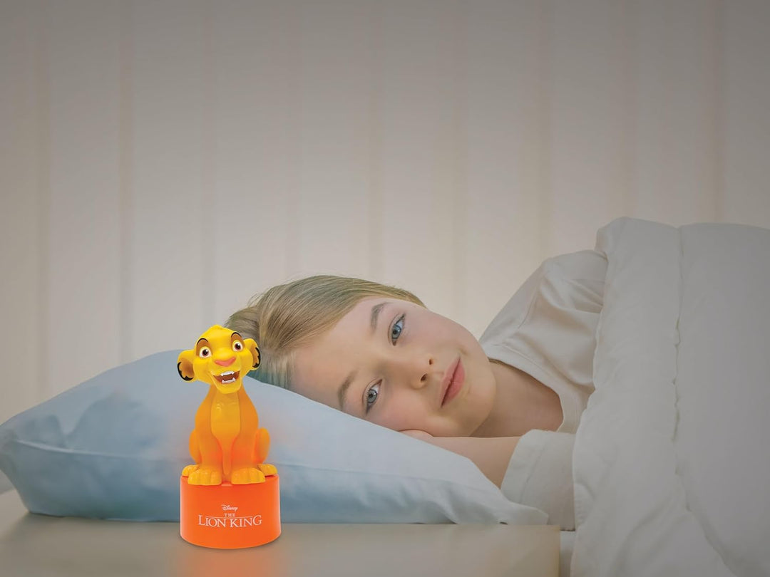Lexibook, Disney Der König der Löwen, Simba Nachtlicht mit Lautsprecher für das Kinderzimmer, weiche