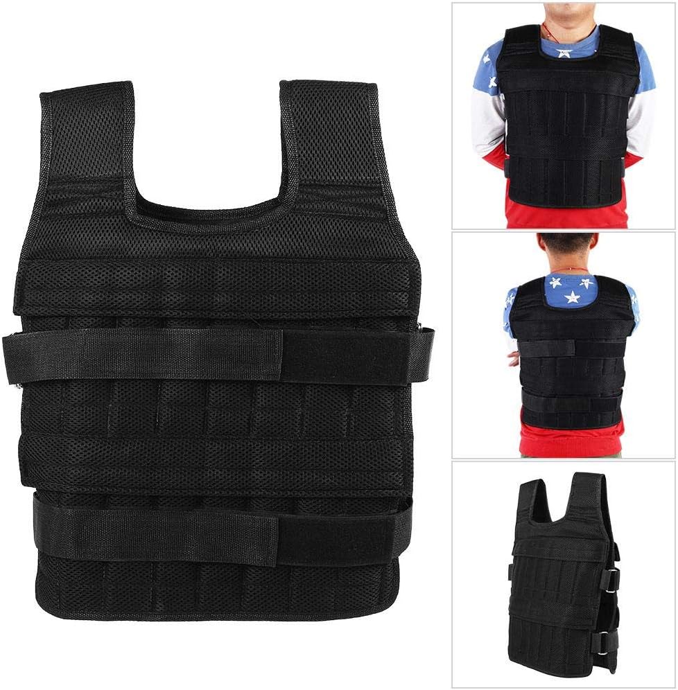 VGEBY Gewichtsweste, 15KG Krafttraining Weight Vest Trainingsweste Training Fitness Sport Jacke Jack