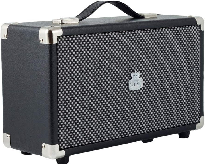 GPO Westwood Retro 25 Watt Lautsprecher mit Subwoofer, Cinch-Eingang, Bluetooth mit Retro-Gitter und