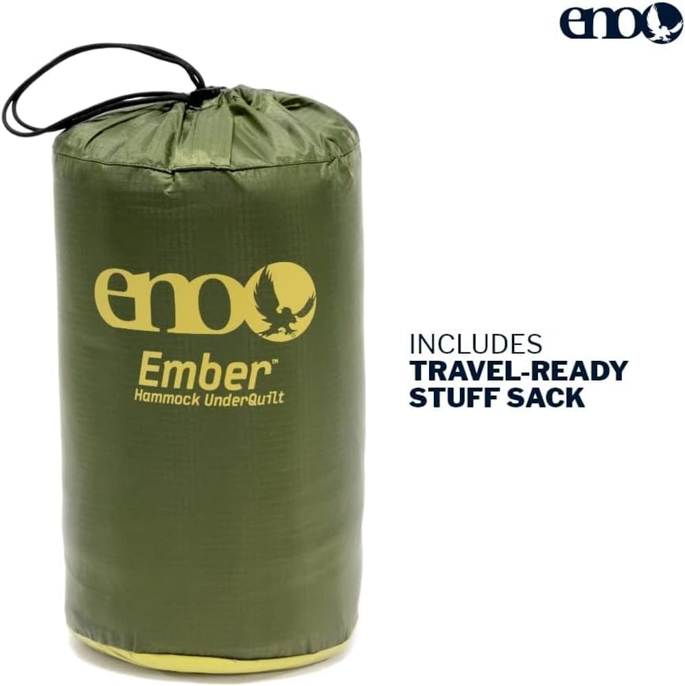 ENO, Eagles Nest Outfitters Ember UnderQuilt Hängematte Isolierung für Frühling und Herbst, Evergree