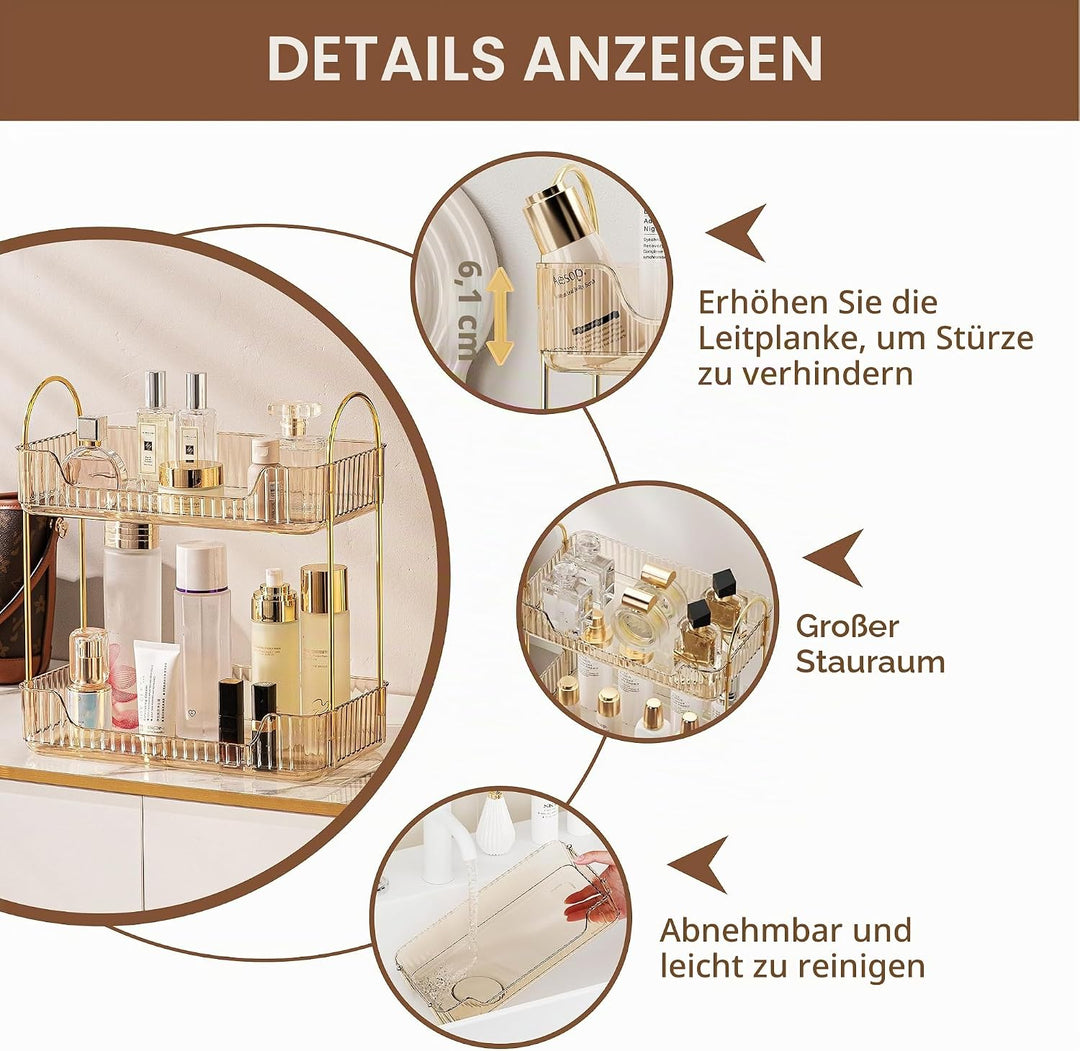 CESTATIVO Make up Organizer, Kosmetik Organizer, Beauty Organizer, Hautpflege Organizer für Badezimm