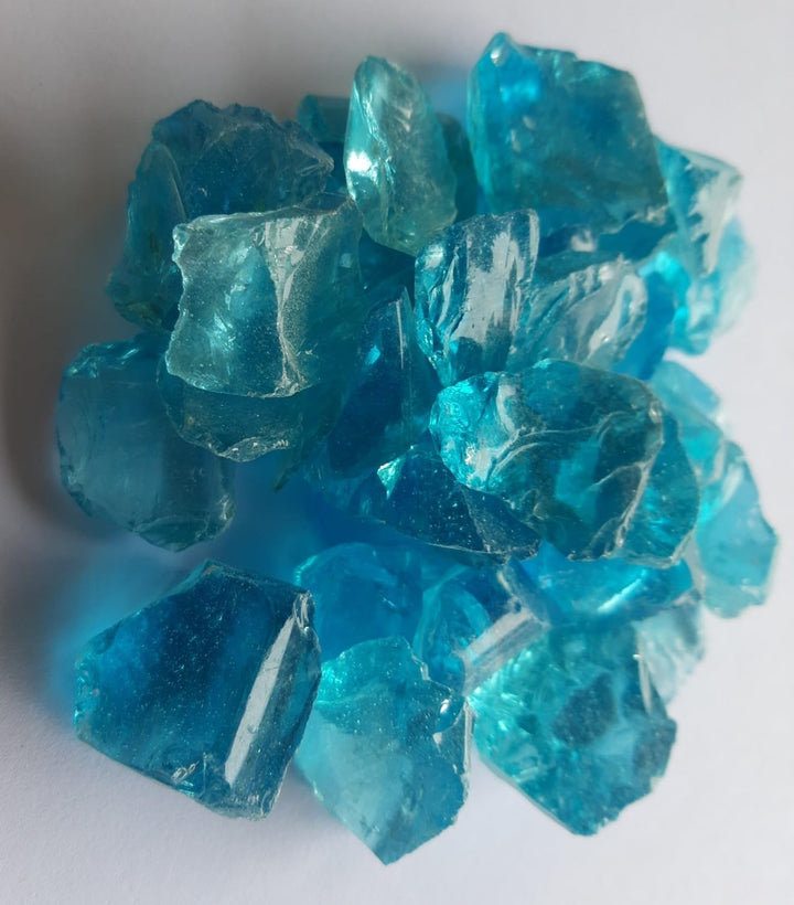 Feuerglas, 3/4" Jadeblau (5, Kilogramm) 5 Kilogramm, 5 Kilogramm