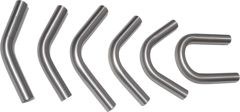 Edelstahlrohrbogen Ø 30x2mm Geländer Schweissbogen Rund Rohr geschliffen Korn 240, Abmessung:90° - Ø