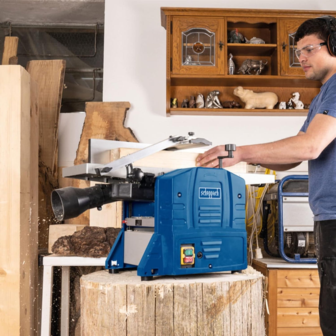 Scheppach Abricht- und Dickenhobelmaschine HMS860 Hobelmaschine Hobel inkl. 2.Messersatz | 1500W Lei