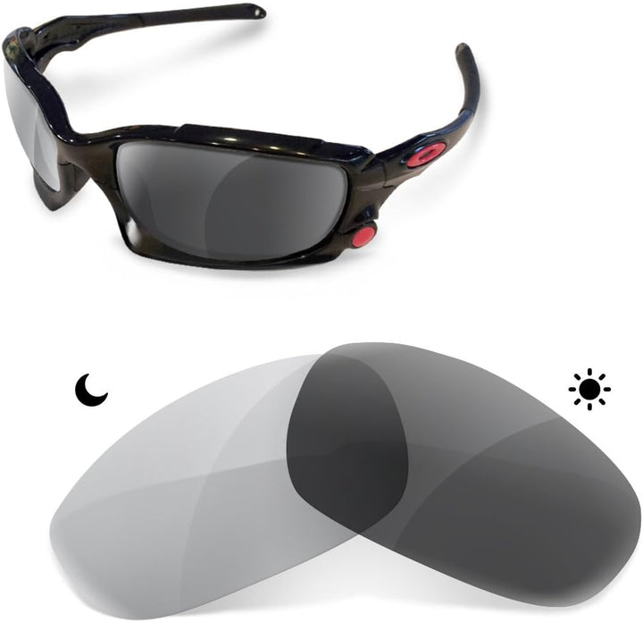 sunglasses restorer Kompatibel Ersatzgläser für Oakley Split Jacket Photochromic Grey, Photochromic