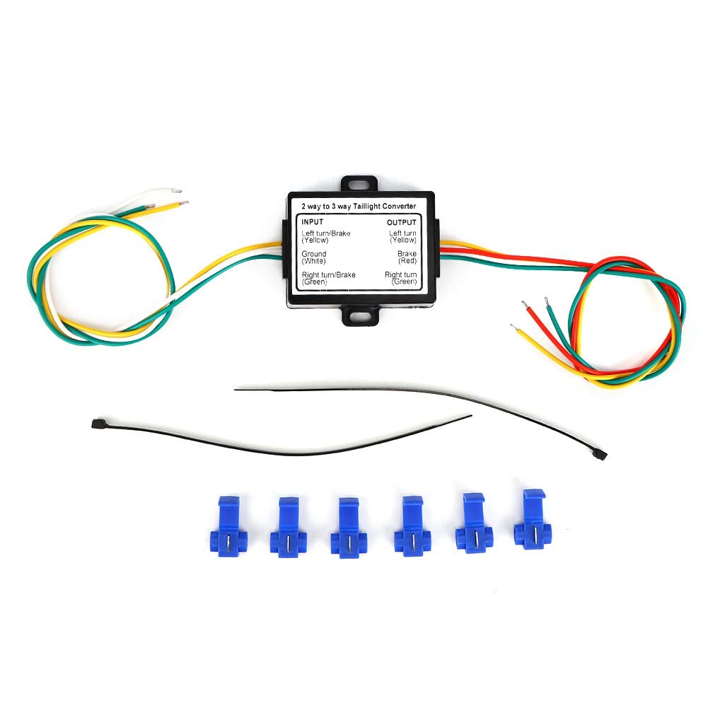 Rücklicht-Konverter, 2-zu-3-Draht-Spleiss-Anhänger-Konverter, elektrisches System, Kabelbaum-Adapter