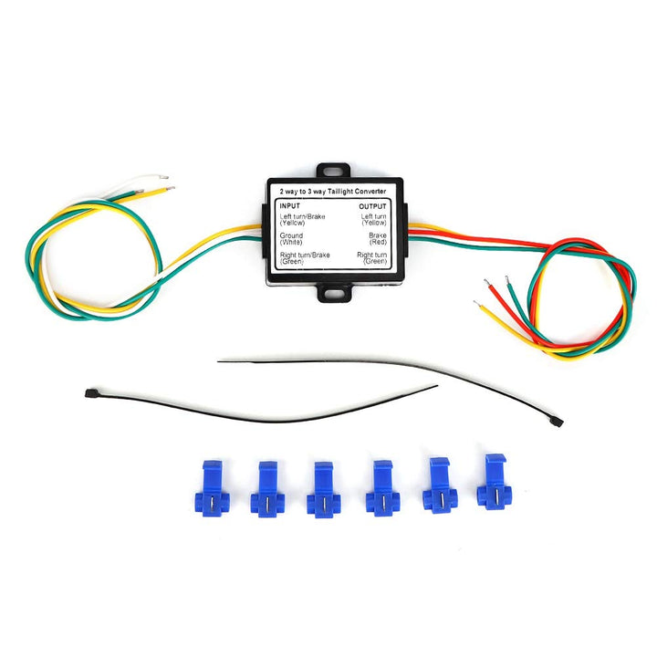 Rücklicht-Konverter, 2-zu-3-Draht-Spleiss-Anhänger-Konverter, elektrisches System, Kabelbaum-Adapter