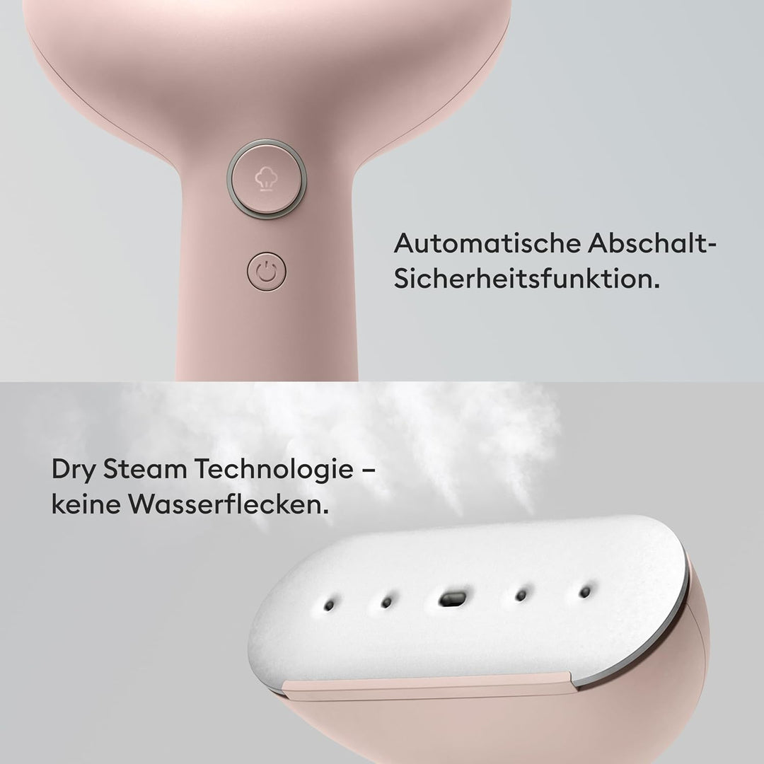 Steamery Dampfglätter Cirrus 3, 1200W, EU-Stecker, Dampfleistung 20g/min, Beheizte Bügelplatte, Schn
