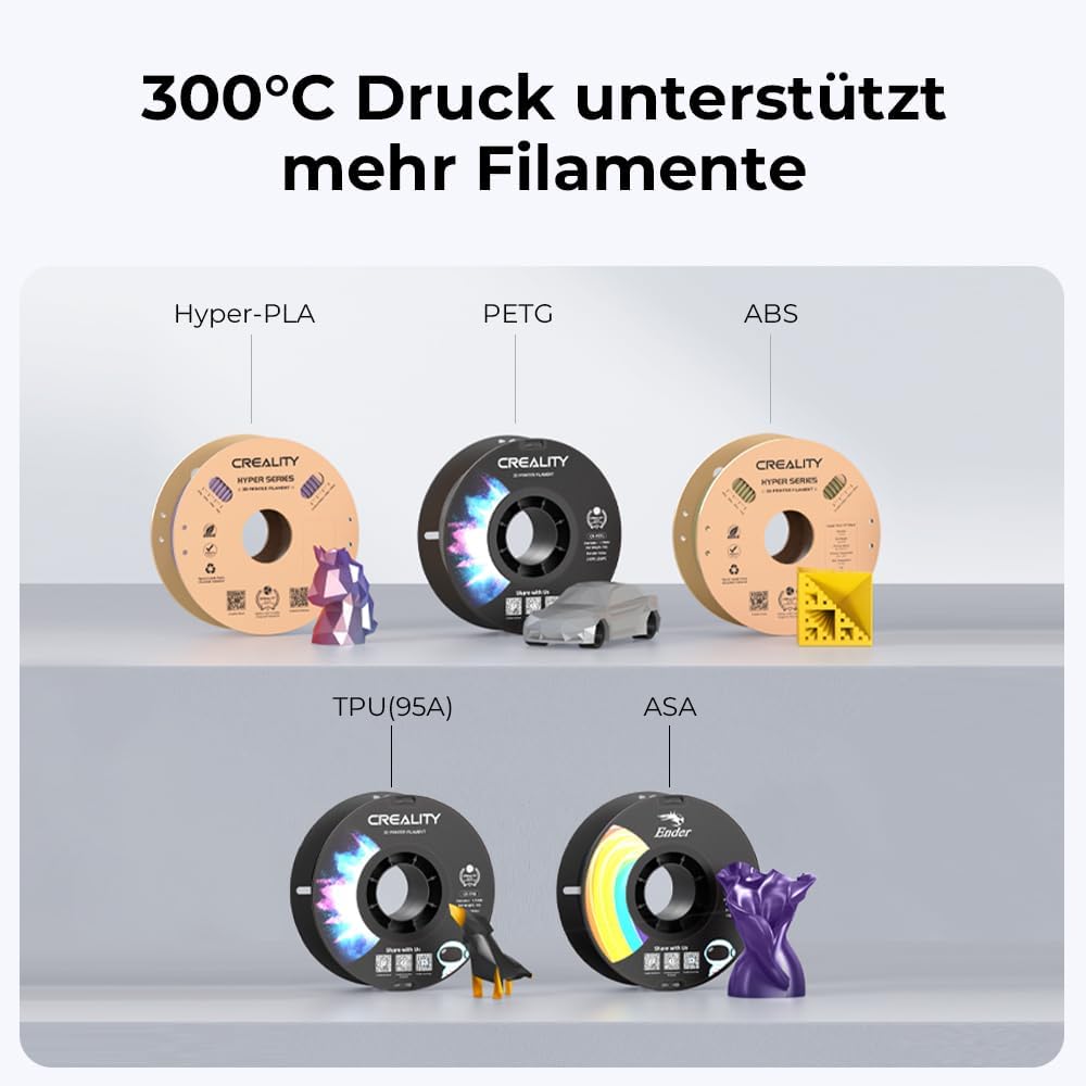 Creality Ender-3 V3 KE 3D Drucker, 500mm/s schnellere Druckgeschwindigkeit FDM Drucker mit Auto-Nive