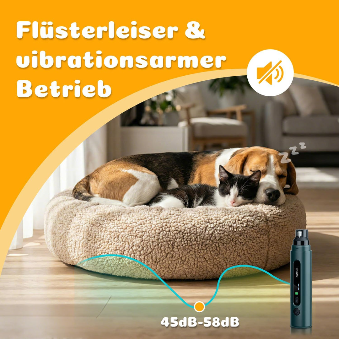 Wigearss Krallenschleifer für Hunde mit 5-Gang, LED-Leuchte für Grosse, Mittelgrosse und Kleine Hund