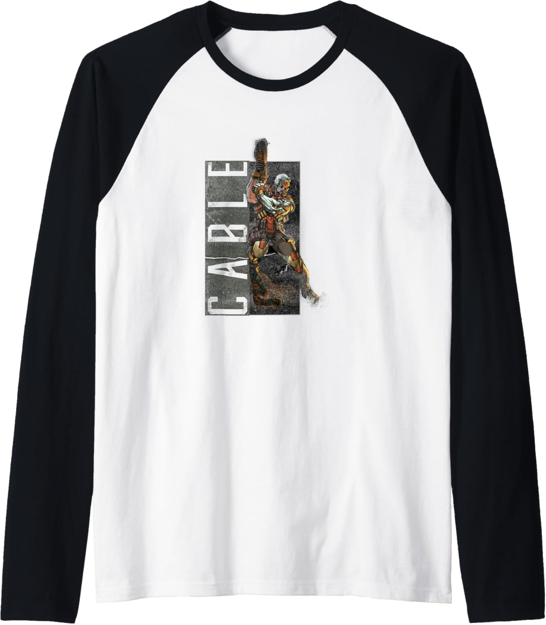 Marvel X-Men Cable Action Pose Vintage Raglan