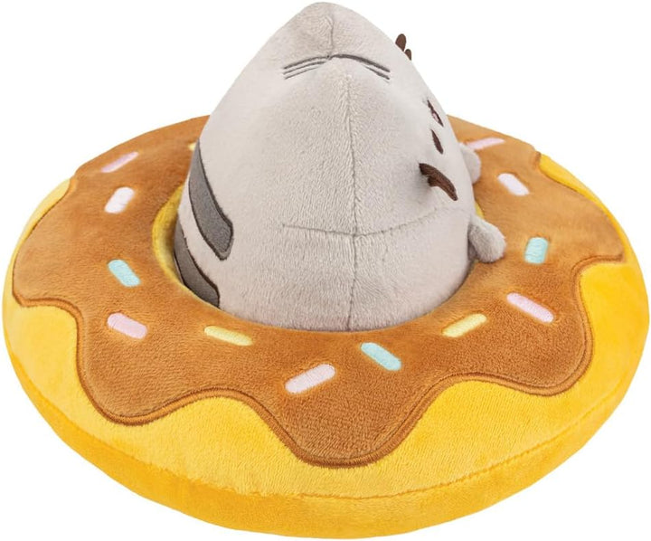 Aurora, 61573, Pusheen in a Chocolate Donut, 5In, Soft Toy, Grey