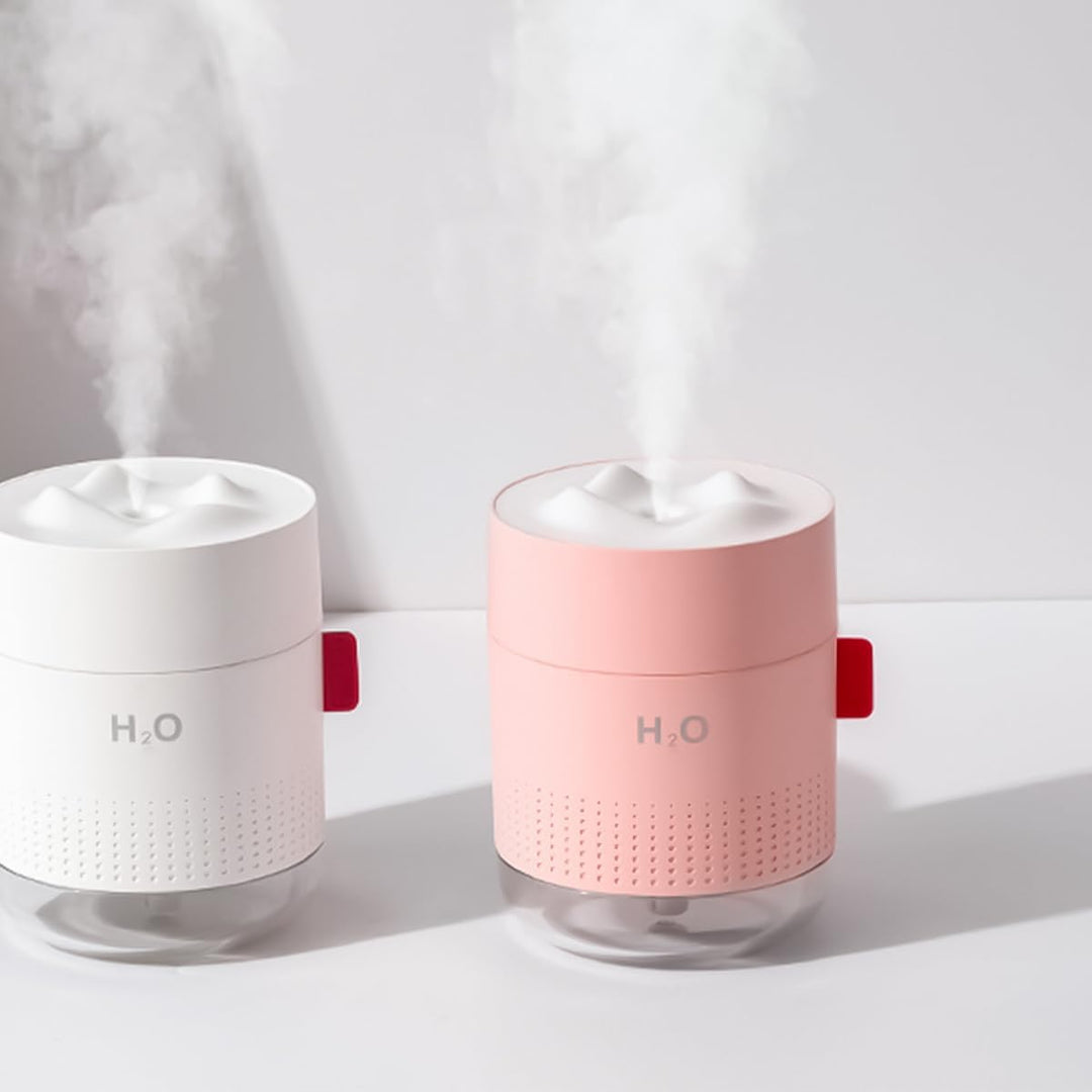Per USB Wiederaufladbarer Mini-Luftbefeuchter Mit LCD-Stimmungsbeleuchtung 500 Ml Tragbarer Luftbefe
