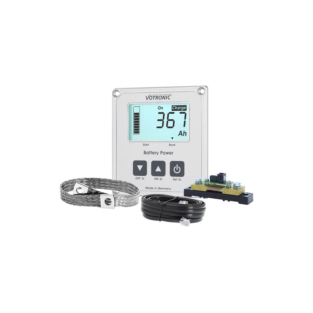 VOTRONIC 1266 LCD-Batterie-Computer 200 S Smart-Shunt und Masseband mit 200A Smartshunt, mit 200A Sm