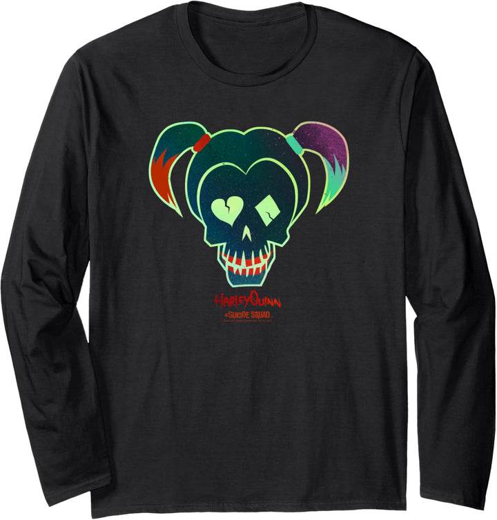 Suicide Squad Harley Quinn Skull Langarmshirt